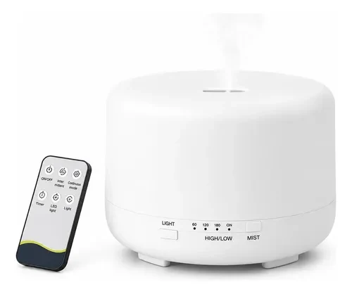 Difusor Aromatizador Ambiente Umidificador 500ml Controle Branco 127/220v