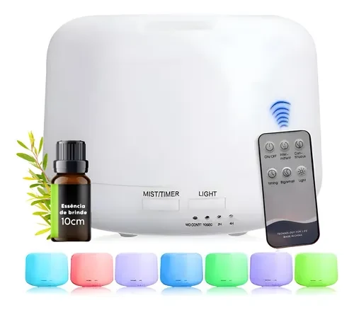 Difusor Aromatizador e Umidificador 300 ml com Essência
