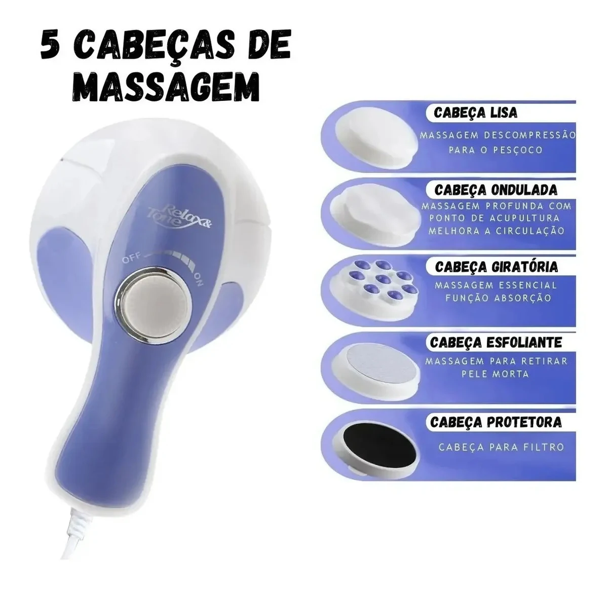 Massageador Modelador Orbital Spin Relax Max 127V