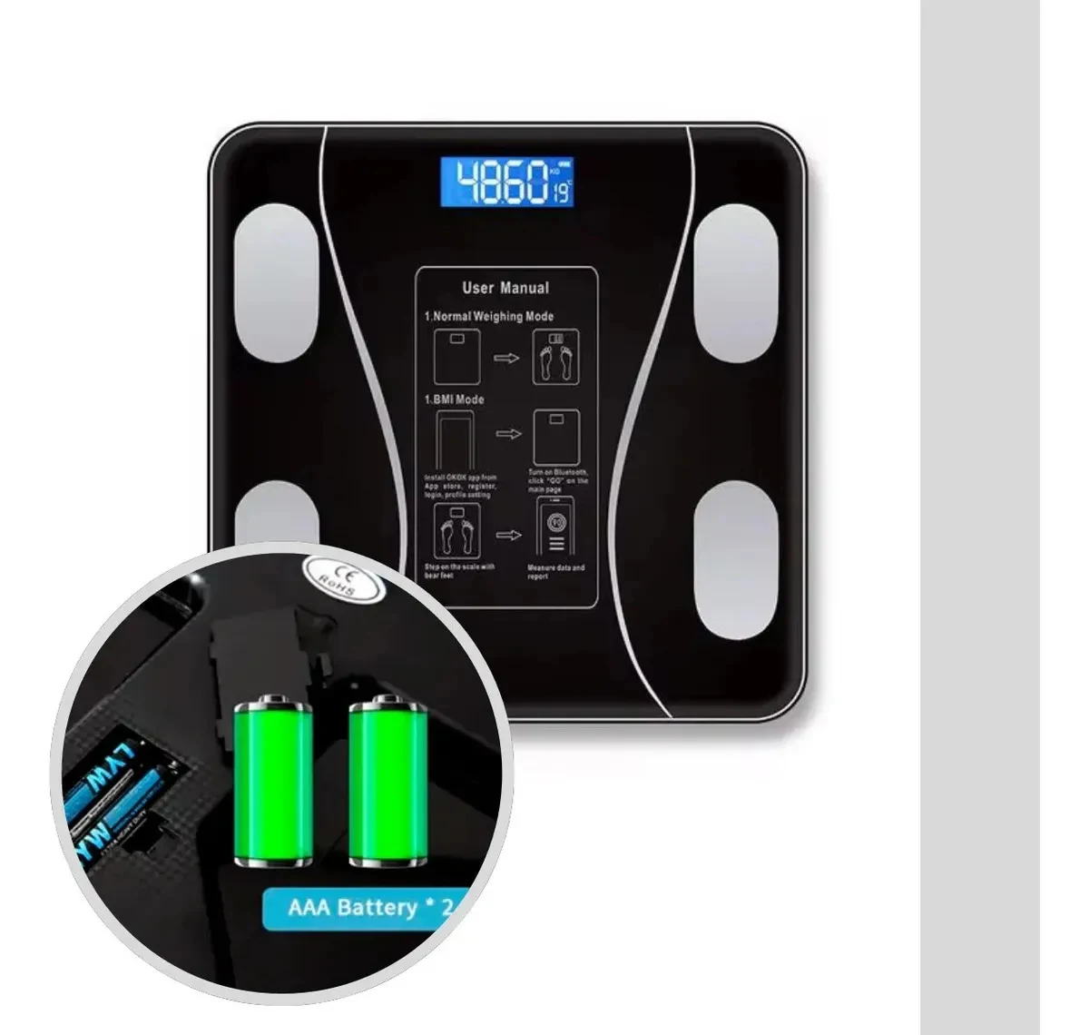 Balança de Bioimpedância Bluetooth Epsilon EPS-6905 180 kg