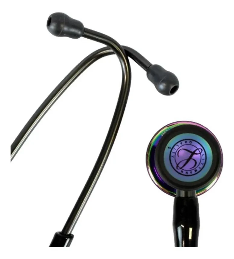 Estetoscópio 3M Littmann Cardiology IV 6240 Preto Rainbow
