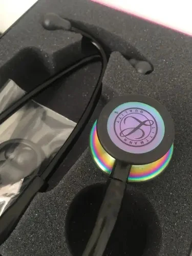 Estetoscópio 3M Littmann Classic III Black Rainbow 5870
