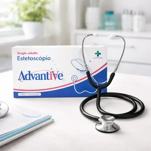 Estetoscópio Advantive Single Adulto Preto