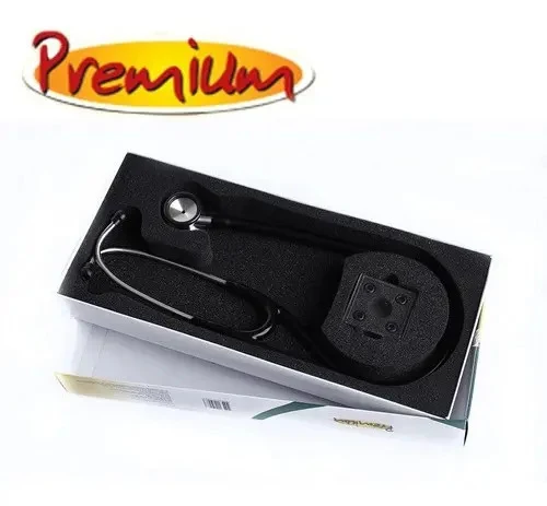 Estetoscópio Premium Estcard Cardiológico Duplo Preto