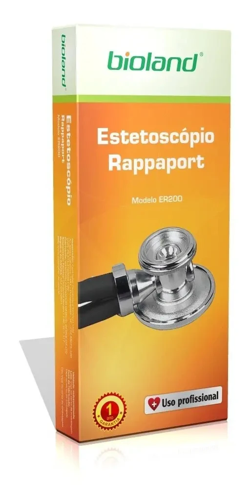 Estetoscópio Bioland ER200 Dupla Face Adulto Rosa