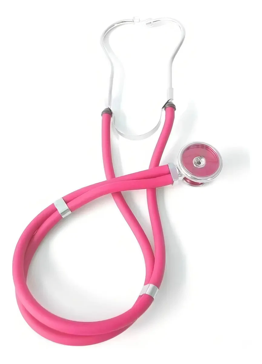 Estetoscópio Bioland ER200 Dupla Face Adulto Rosa