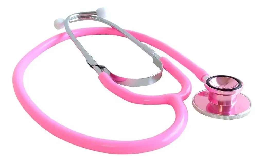 Estetoscópio Bioland E100D Duplo Adulto e Infantil Rosa Pink