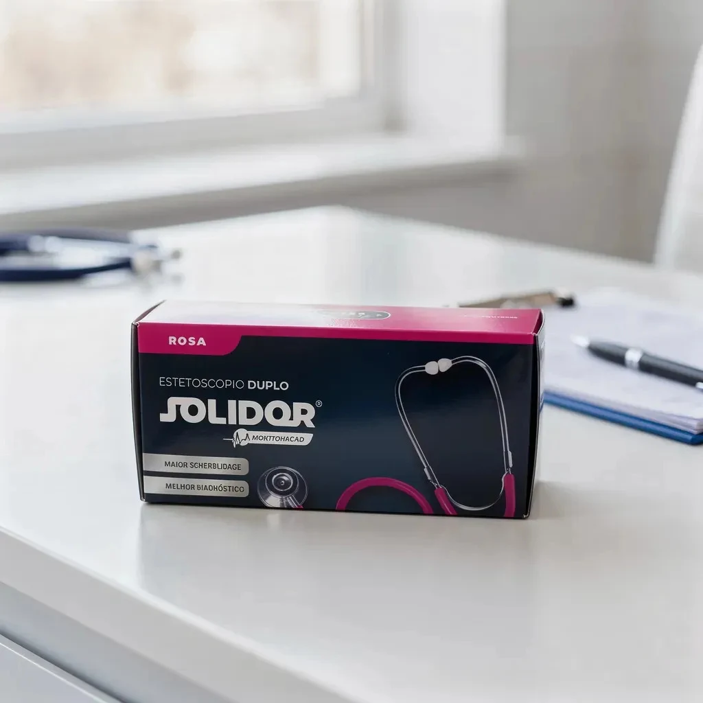 Estetoscópio Solidor Duplo Rosa