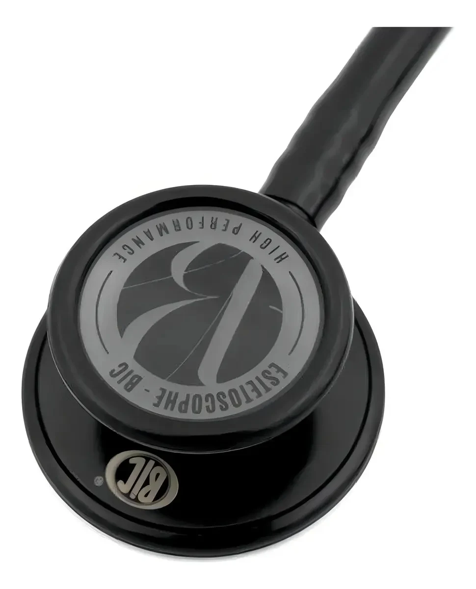 Estetoscópio BIC Eternity Inox Adulto e Pediátrico Preto Total