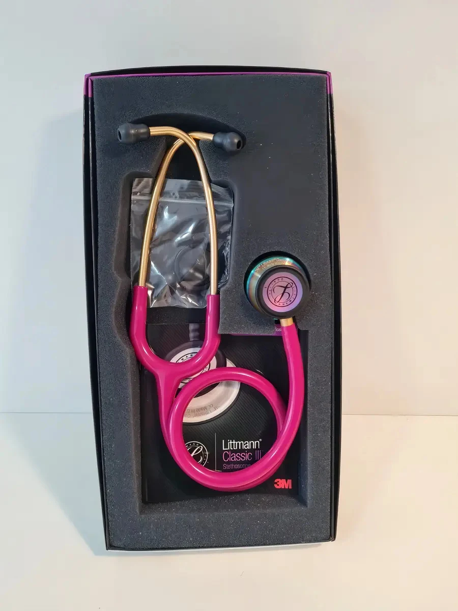 Estetoscópio 3M Littmann Classic III 5806 Framboesa Rainbow