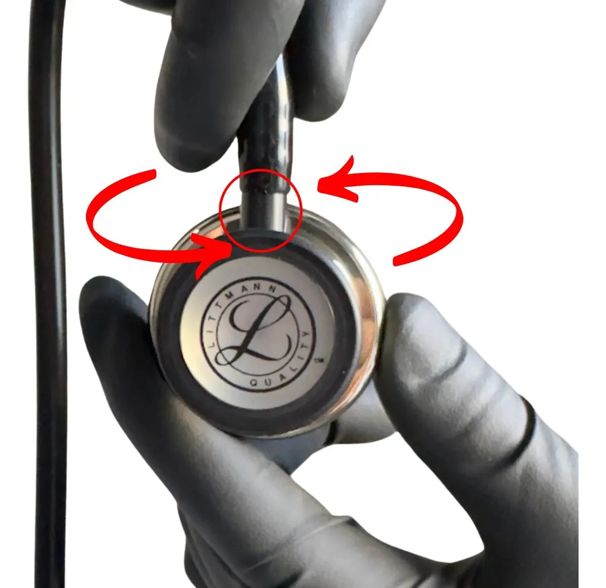 Estetoscópio Littmann Classic III 5861 Black Champagne