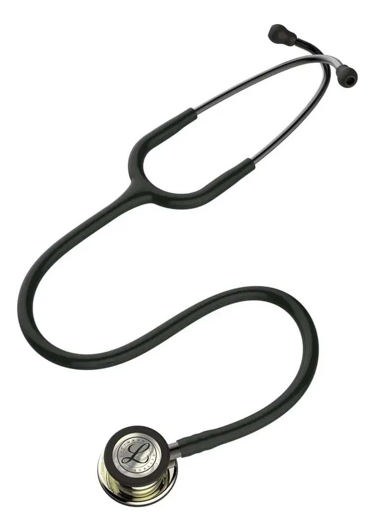 Estetoscópio Littmann Classic III 5861 Black Champagne