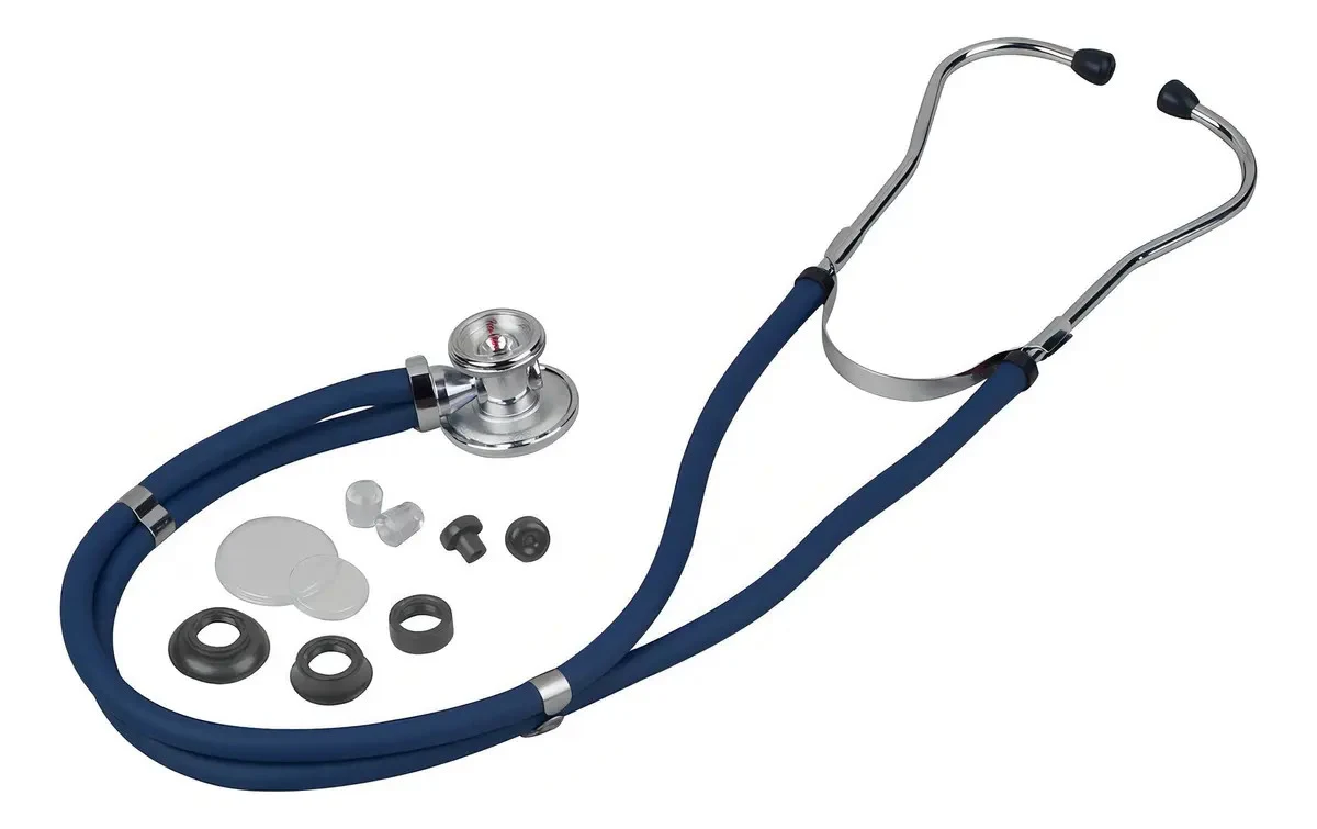 Estetoscópio Premium Rappaport Azul Adulto e Pediátrico