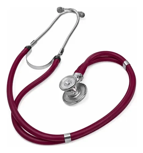 Estetoscópio Rappaport Premium Vinho para Uso Clínico e Veterinário