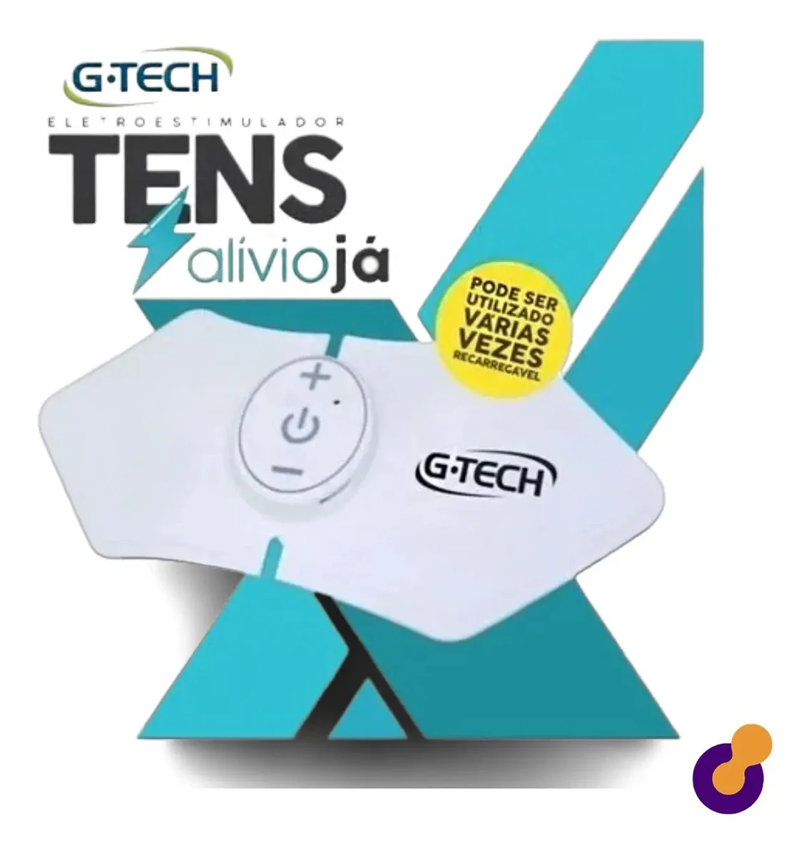 Eletroestimulador TENS G-Tech Alívio Já com 15 Intensidades Branco
