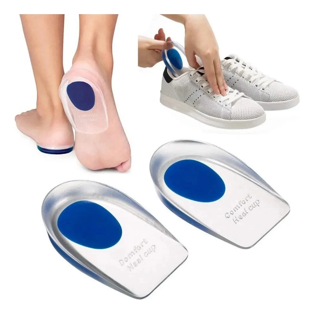 Kit com 2 Pares de Calcanheiras em Gel Transparente