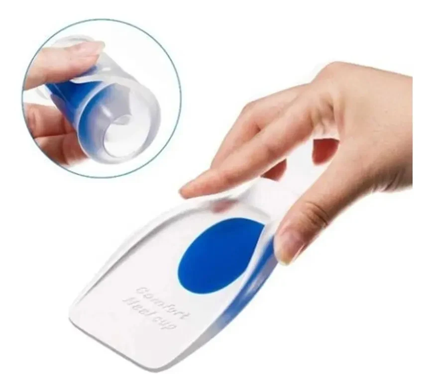 Kit com 2 Pares de Calcanheiras em Gel Transparente