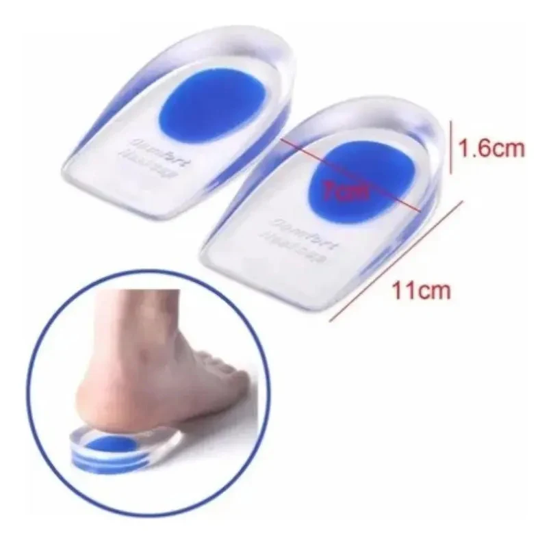 Kit com 2 Pares de Calcanheiras em Gel Transparente