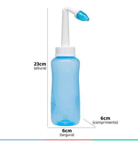 Lavador Nasal de Silicone Buba 300 mL com 2 Bicos