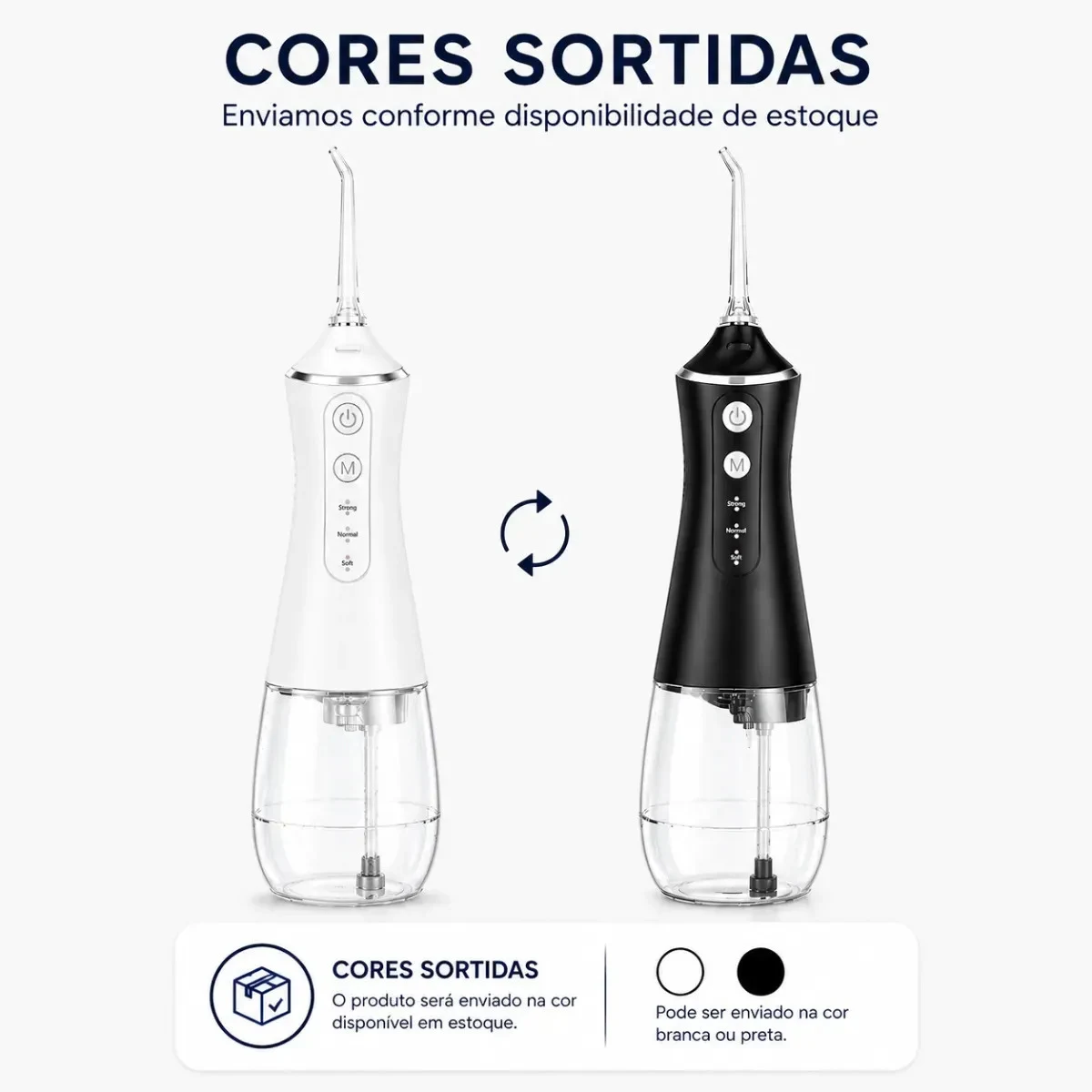 Irrigador Oral Portátil Indue Variedades 300 mL com 5 Bicos