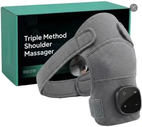 Massageador para Ombros com Aquecimento e Vibração Recarregável Universal