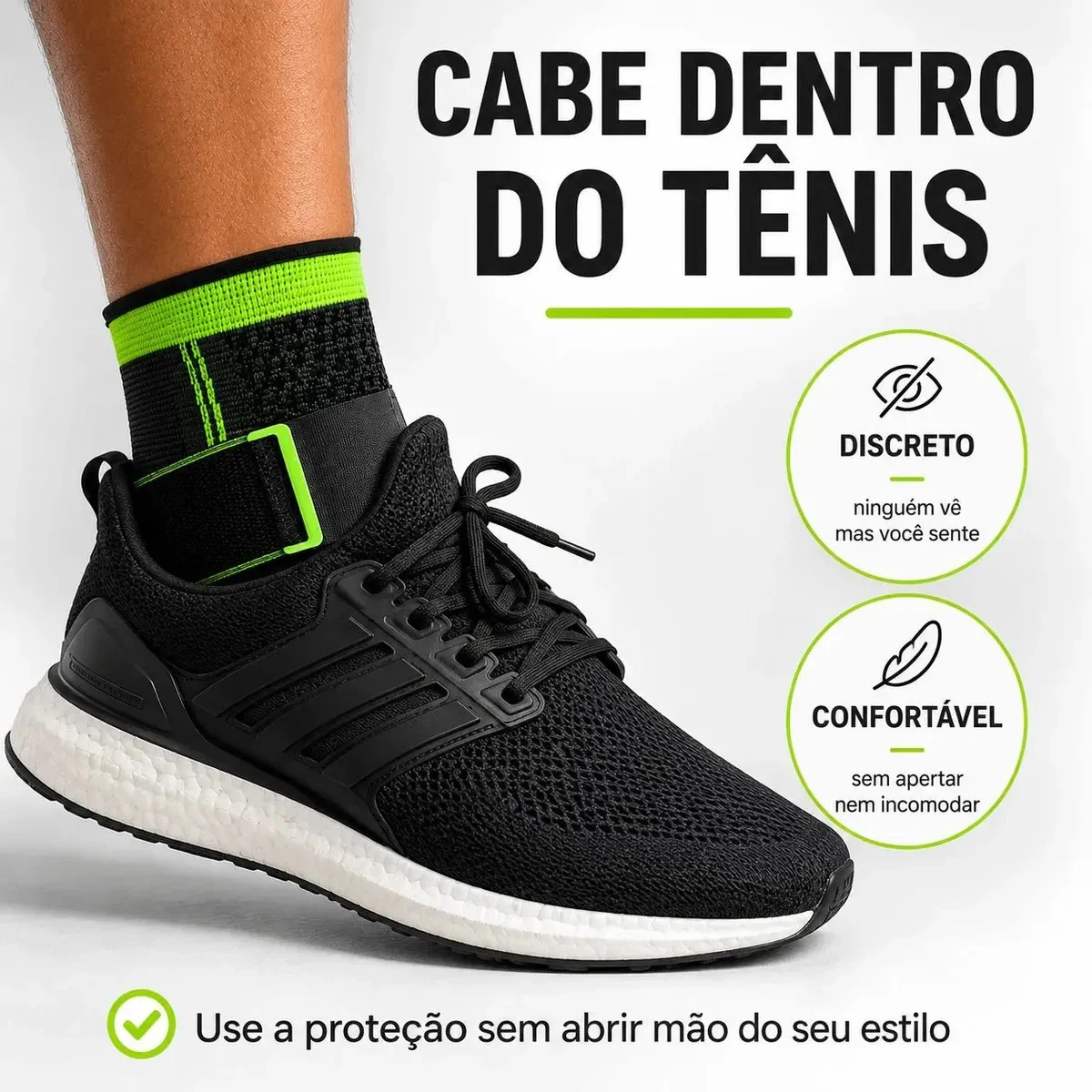 Kit 2 Tornozeleiras Sportwag com Velcro