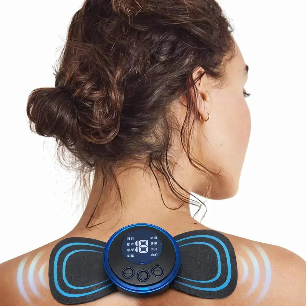 Kit 4 Massageadores Musculares EMS Recarregáveis com 19 Intensidades