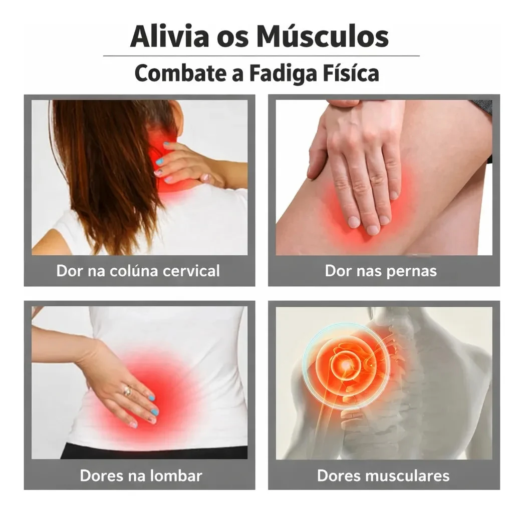 Kit 4 Massageadores Musculares EMS Recarregáveis com 19 Intensidades