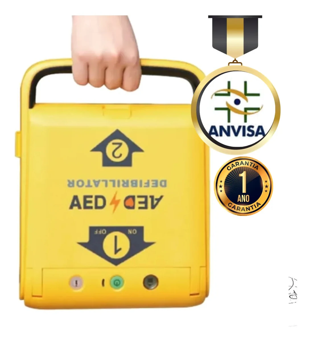 Kit Completo Desfibrilador Portátil DEA I3 + Bolsa + Armário