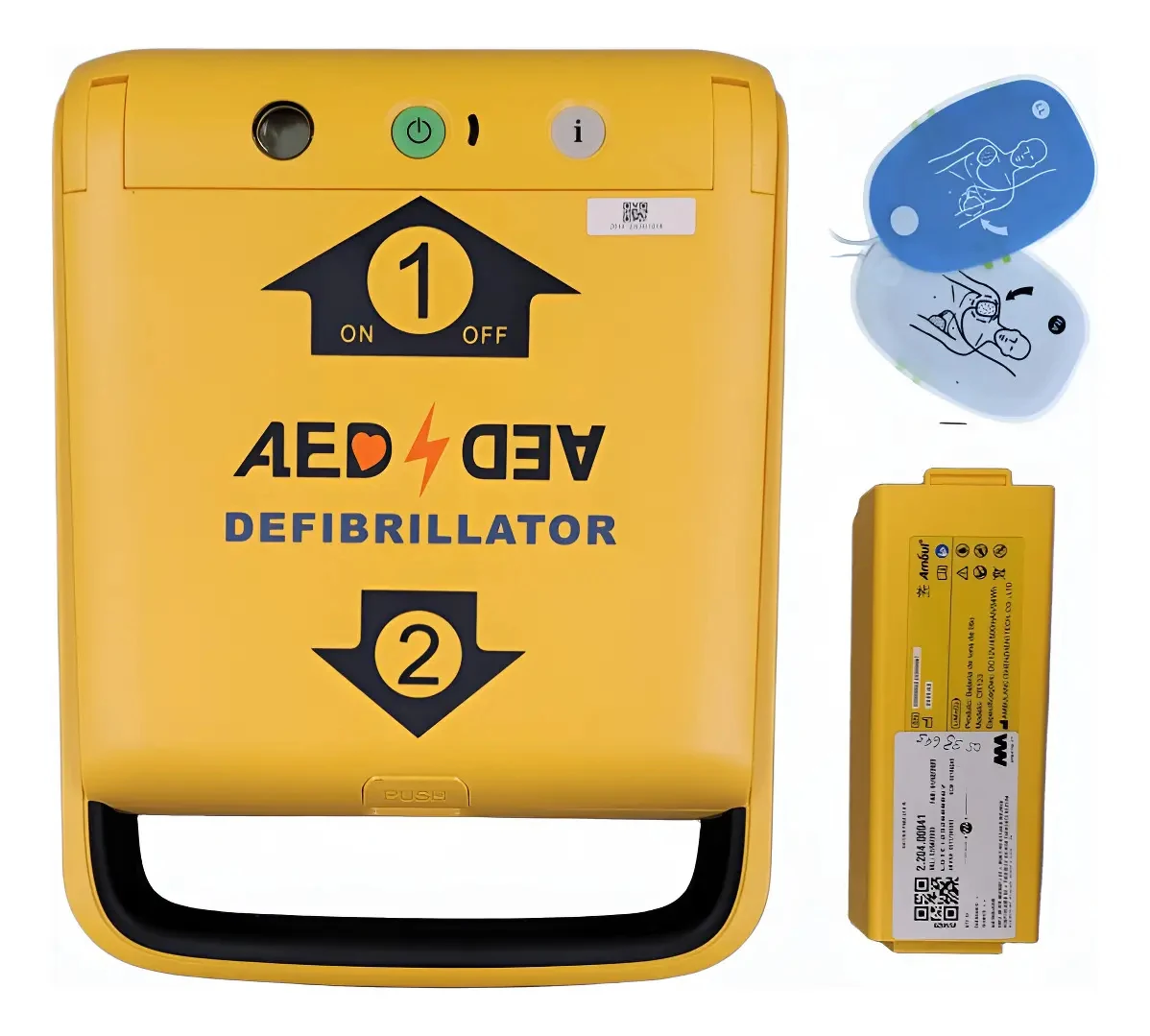 Kit Completo Desfibrilador Portátil DEA I3 + Bolsa + Armário