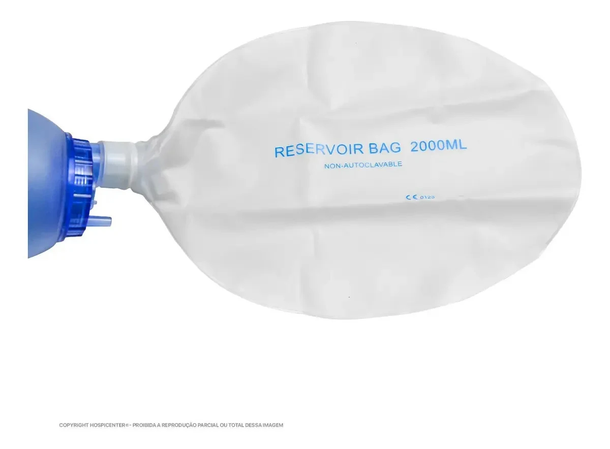 Kit EPAP/CPAP Adulto com 3 Máscaras + Reanimador em Pvc