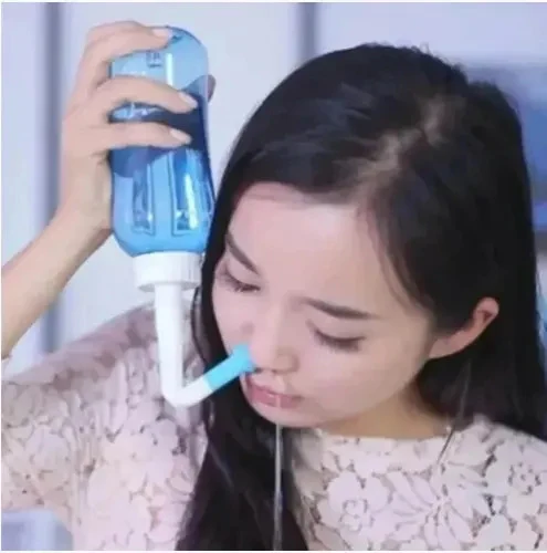 Lavador Nasal 300 mL Azul-Celeste com 2 Bicos