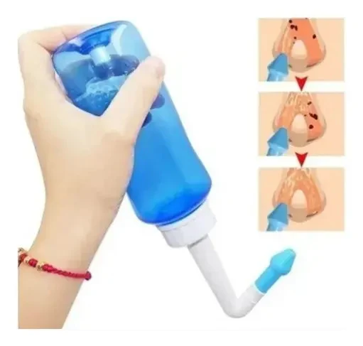 Lavador Nasal 300 mL Azul-Celeste com 2 Bicos