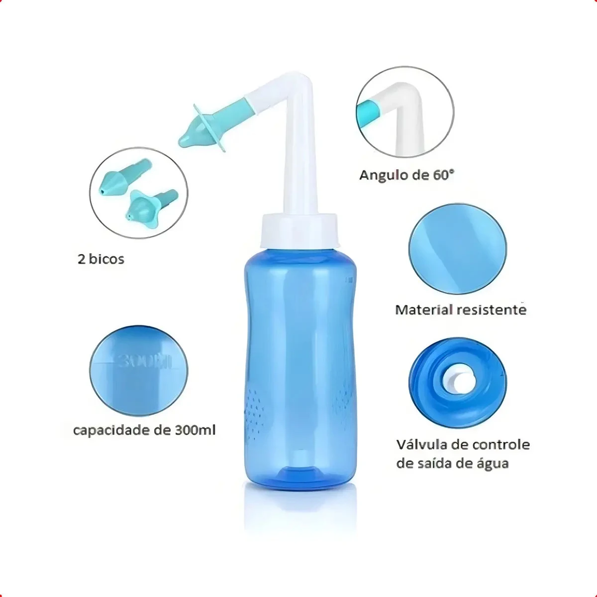 Limpador Nasal Supermedy 300 mL com 2 Bicos