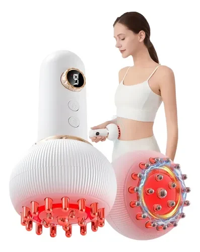 Massageador a Vácuo com Ventosa e Infravermelho Bivolt Azul