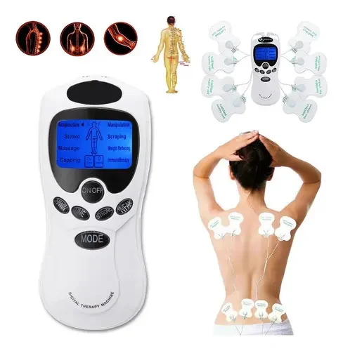 Eletroestimulador TENS Massageador Choquinho Eletro 15 Intensidades Branco