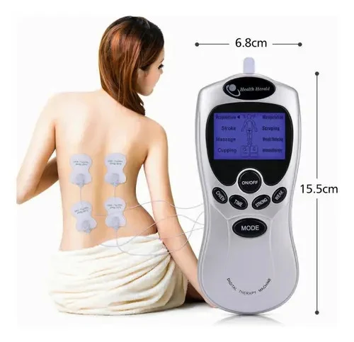 Eletroestimulador TENS Massageador Choquinho Eletro 15 Intensidades Branco
