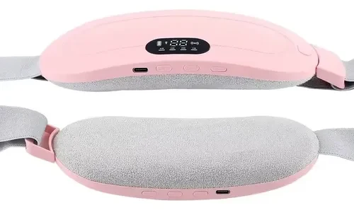 Cinta Massageadora para Cólica Menstrual com Aquecimento Bivolt Branca