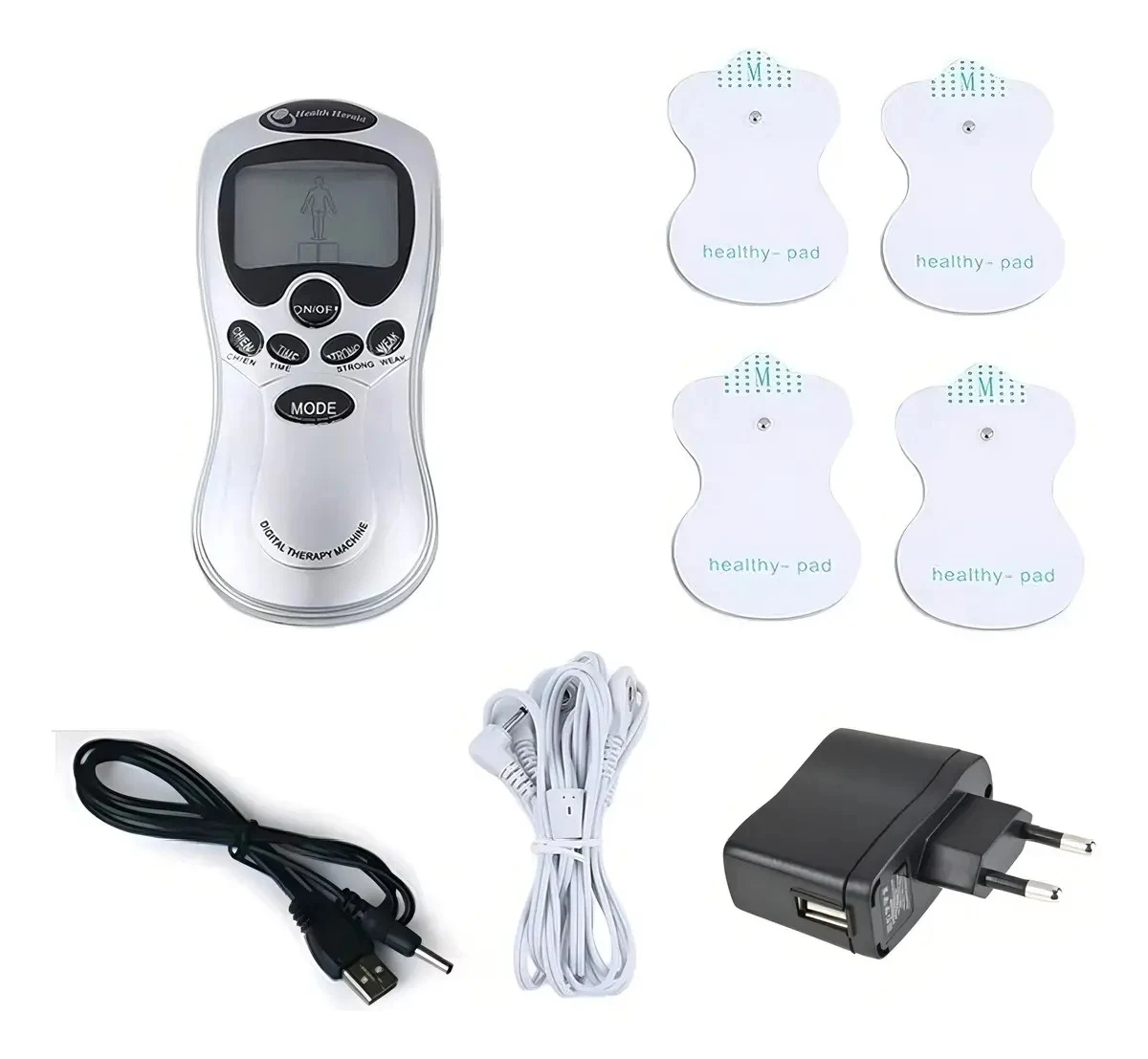 Massageador Elétrico Portátil Füssen Digital Therapy Bivolt Cinza