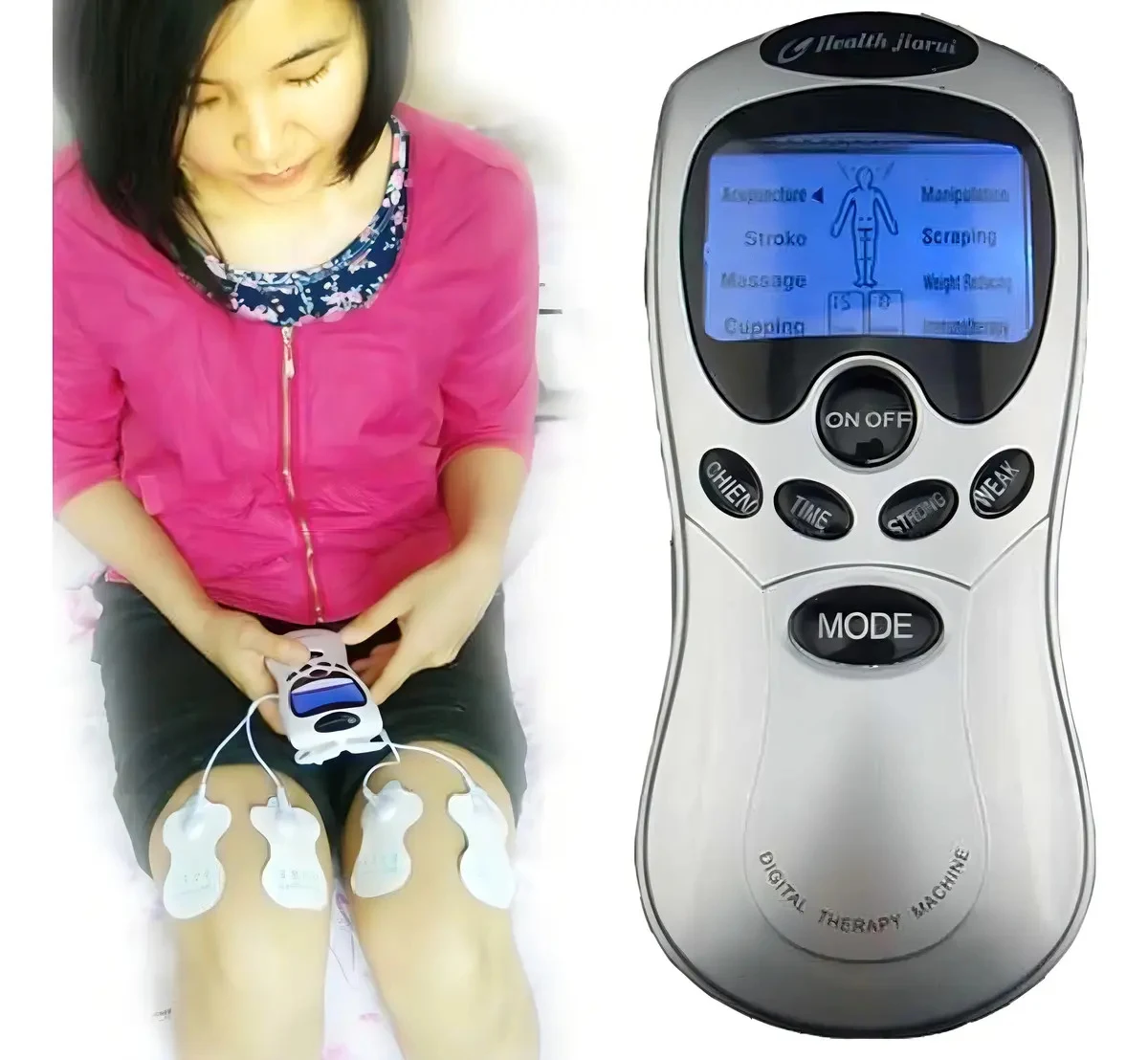 Massageador Elétrico Portátil Füssen Digital Therapy Bivolt Cinza