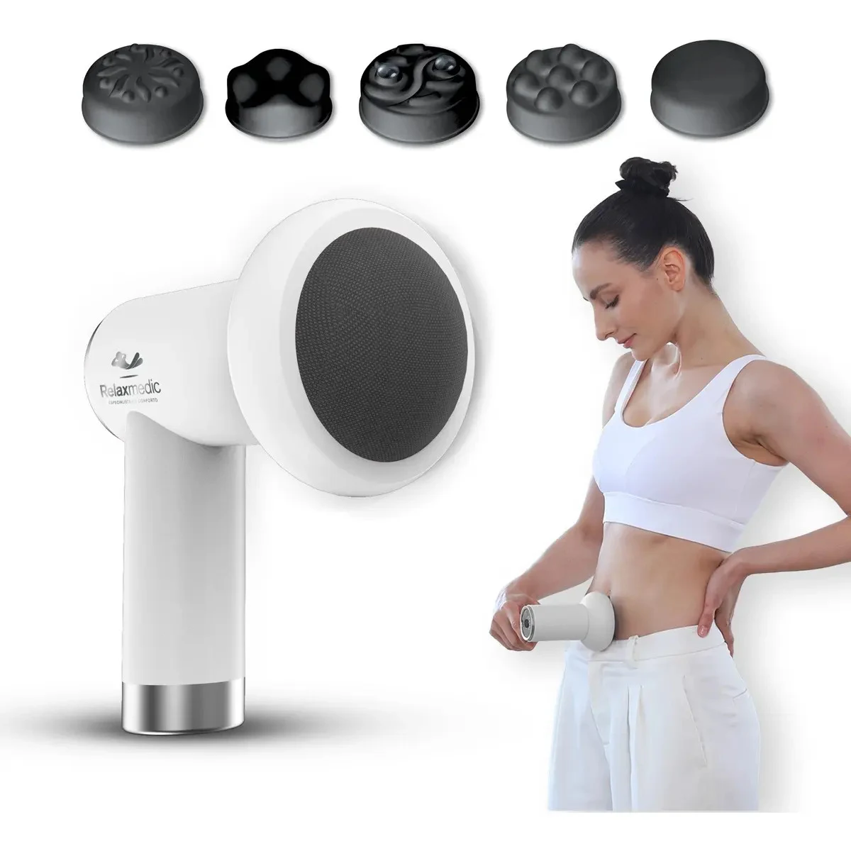 Massageador Elétrico Portátil Relaxmedic Orbit Touch Sem Fio