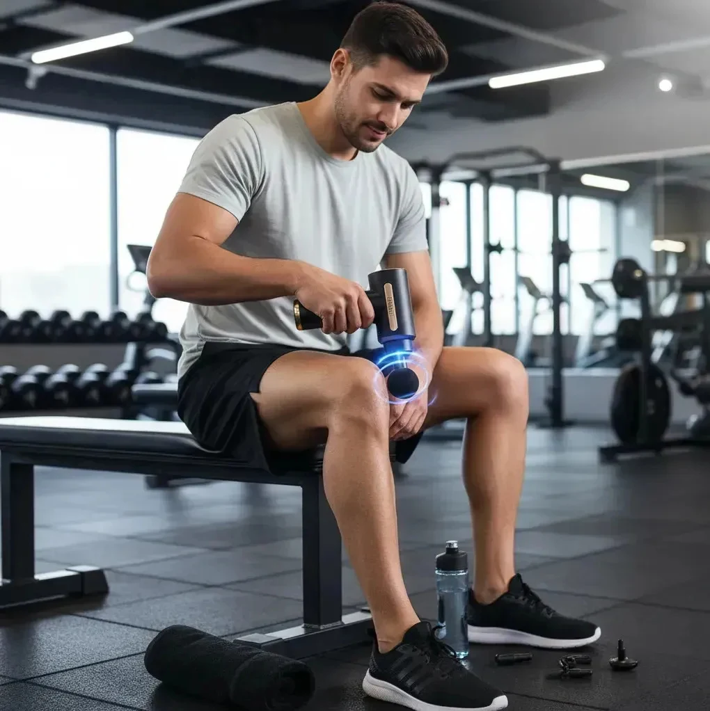 Pistola Massageadora Muscular Redfin Recarregável 6 Velocidades