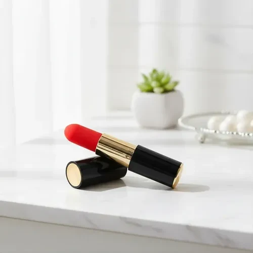 Mini Massageador Portátil Recarregável Compacto Vermelho