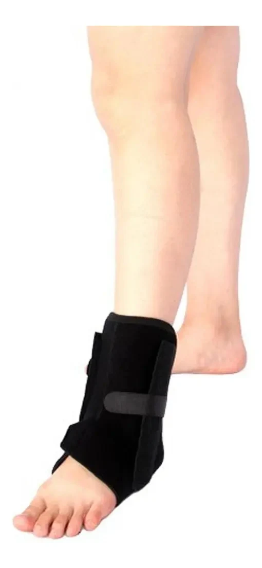 Tornozeleira Esportiva de Neoprene com Suporte – Preta