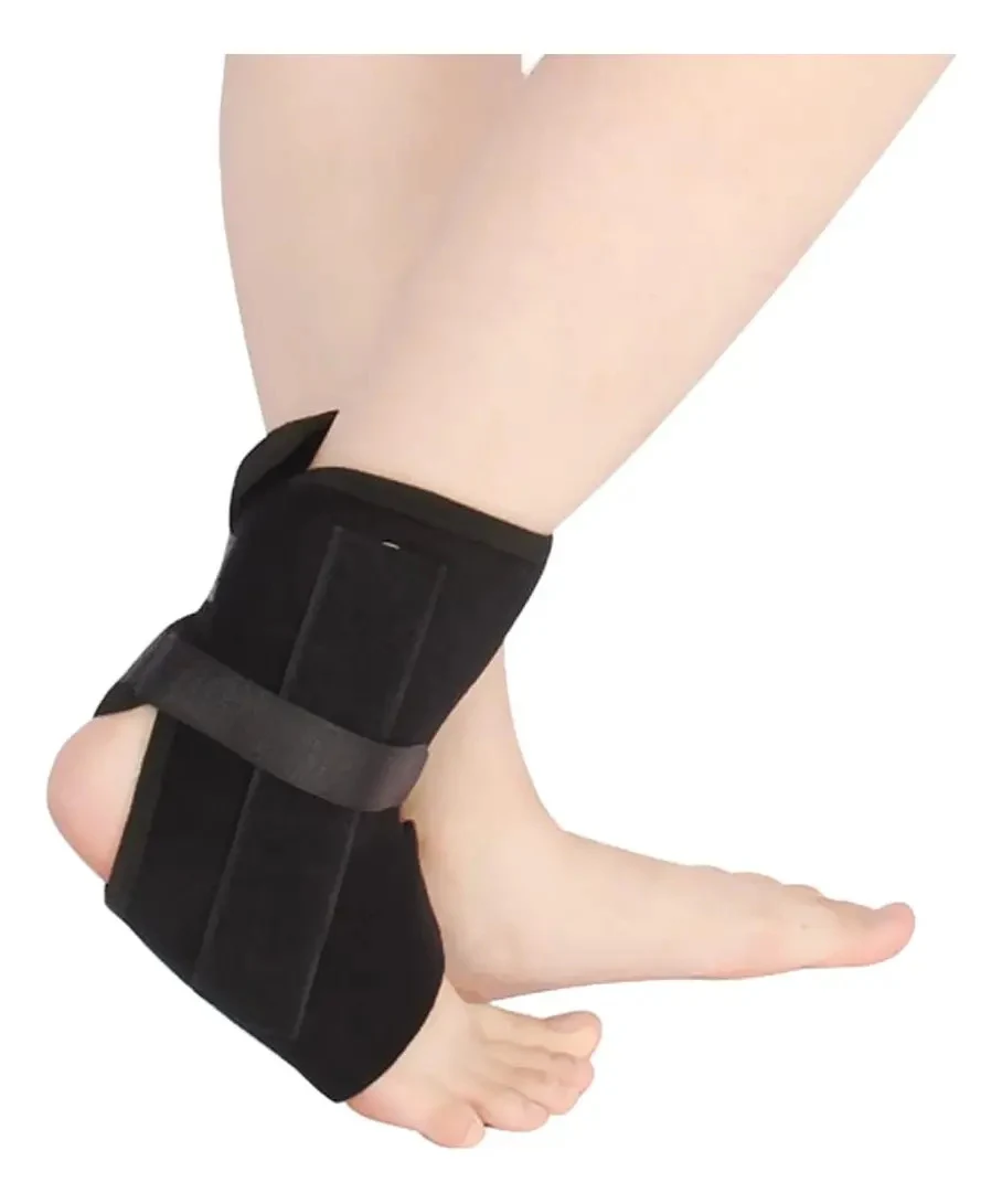 Tornozeleira Esportiva de Neoprene com Suporte – Preta
