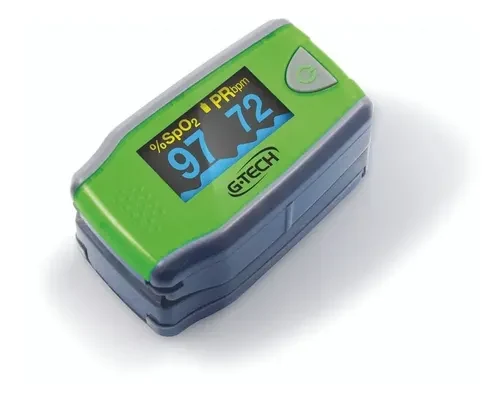 Oxímetro Pediátrico G-Tech Verde e Cinza