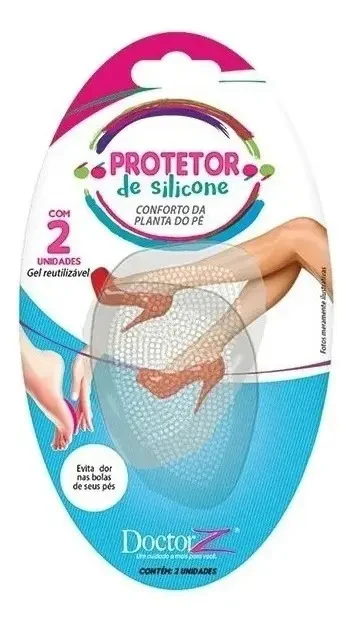 Par de Protetores de Silicone para Planta dos Pés Doctor Z