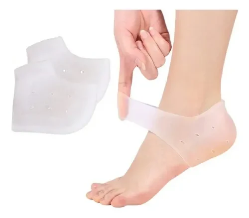 Par de Calcanheiras em Silicone Gel Branco
