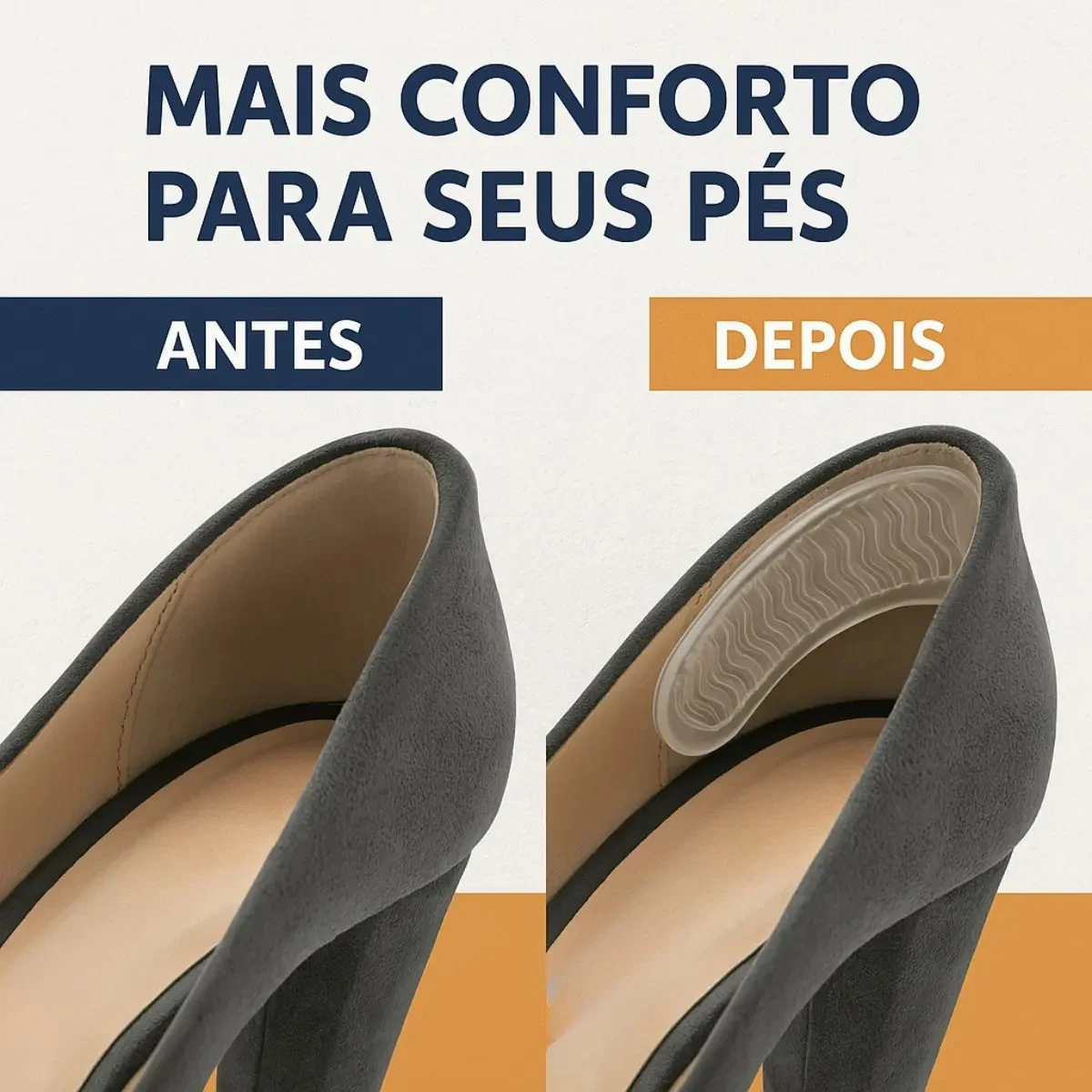 Par de Protetores de Calcanhar Calicanto em Silicone