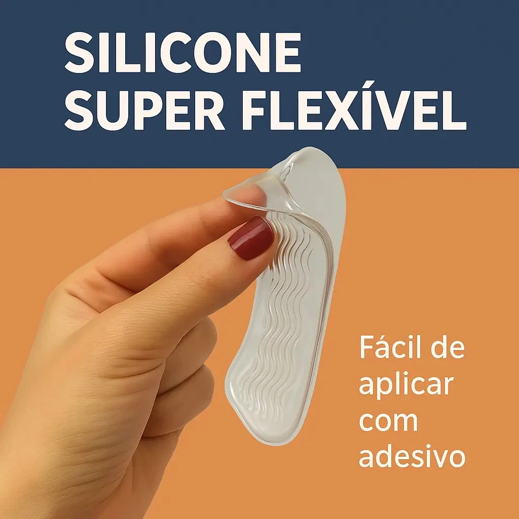 Par de Protetores de Calcanhar Calicanto em Silicone